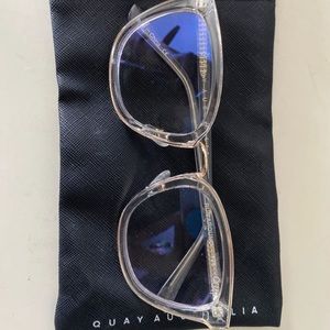Quay Run around bluelight glasses - clear